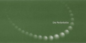Einladungskarte, Bettina Meyer macht Schmuck: Perlenkette, 2000